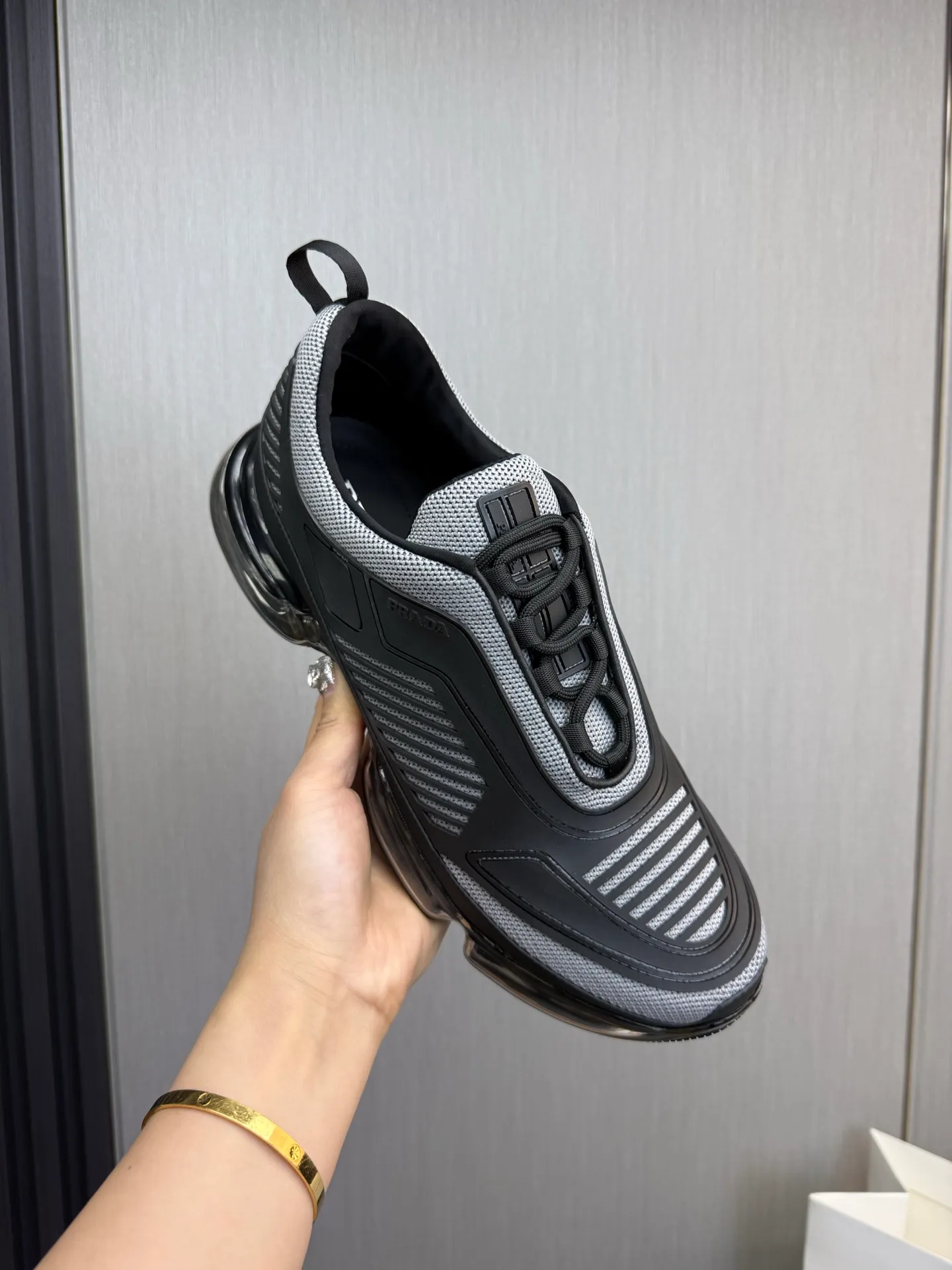 Men's shoes 💰640💰 [PRADA] Men's shoes are popular in the counter, high-quality shipments ✔️Official website synchronization, original fly-woven epoxy fabric + cowhide lining, 1⃣️ to 1⃣️ replica, original air-cushion original bottom, 38-45 (one size larger)